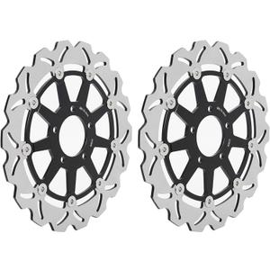 Hayabusa GSX1300R 1999-2007 Front Brake Disc Rotors for Suzuki GSXR 600 750 1997-2003 GSXR1000 2001 2002 TL1000R TL1000S 98-01 GSX 1400 2001-2008 (Black)