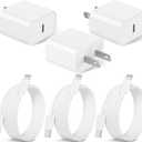 Susnwere 3Pack iPhone Charger Fast Charging,20W Fast PD USB C Wall Charger Adapter with 6Ft USB C to Lightning Cable Compatible for iPhone 14/14 Plus/14 Pro/14 Pro Max/13/ White