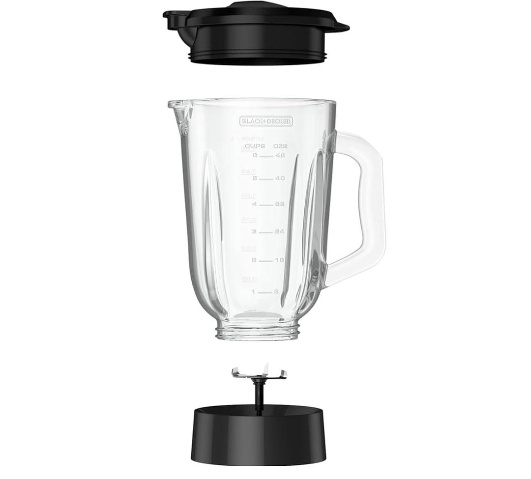  6-Cup Glass Jar For BLACK+DECKER PowerCrush Countertop Blender,