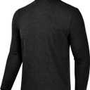 Zengjo Mens Thermal Long Sleeve Shirt Mock Neck(Charcoal,S) 