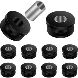 TDZ 10pcs M8 Rubber Grommetsrubber + steel lining buffer washerFor Motorcycle fairing, windshield, hard saddle bag bracket mounting, and many other uses
