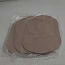 Silicone Placemat Set of 4, Heat Resistant Placemats for Dining Table, Reusable Portable Kids Baby Placemats, Waterproof Stain-Proof Toddler Food Mats, Easy to Clean Silicone Mat Oval Placemat (Light Brown)