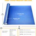 VinylRus Glitter Heat Transfer Vinyl Rolls-10 x 8ft Royal Blue Iron on Vinyl for Shirts,Glitter HTV Vinyl for All Cutter Machine