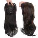 20 Inch Long Wavy Hair Toppers for Women With Thinning Hair Topper Hair Piece Clip in Extensions (brown, 20 inch)