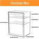Baby Bottle Organizer,Adjustable Height Bottle Storage Organizer Baby for Bottles, Pacifiers, Pump Parts, Clear Organizer for Countertop, Cabinet,Vanity, Bathroom