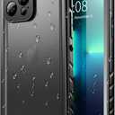 SPORTLINK for iPhone 13 Pro Max Waterproof Case - Shockproof Dustproof Phone Case with Screen Protector for iPhone 13 Pro Max, Full Body Protective Case for iPhone 13 Pro Max Cover 6.7'' Black