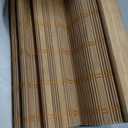 LazBlinds 100% Blackout No Drill Bamboo Roman Shades, Cordless Bamboo Blinds for Indoor Windows, Room Darkening Shades for Home & Patio, Thermal Insulated, Squirrel, 37" W x 64" H