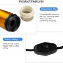 DC 12V 80W Water Pump Submersible Electric Diesel Pump,8A Water Oil Diesel Fuel Transfer Fluid Pump