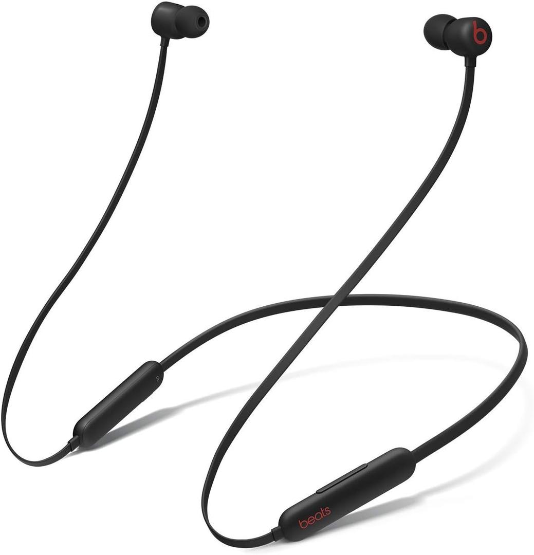Beats Flex Wireless Earphones Apple W1 Headphone Chip, Magnetic Earbuds, Class 1 Bluetooth, 12 Hours of Listening Time, Built-in Microphone - Black (Latest Model) 