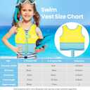 Kids Swim Vest Neoprene Swimming Aid with Adjustable Safety Strap for Age 1-3 and 3-6 (KS-GB)