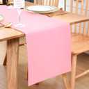 Farmhouse Pink Table Runner Dining Table Runners 48 Inches Long Coffee Table Runner for Dresser Living Room Bedroom Holiday Party Banquet 12X48 Inch