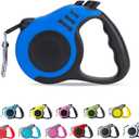 Retractable Dog Leash Automatic Telescopic Tractor Dog Tape, Pet Tape 10 FT Durable and Convenient, with Non-Slip Handle, Suitable for Small and Medium-Sized Dogs Blue
