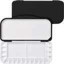 Mr. Pen- Airtight Watercolor Palette with Lid, 18 Wells & 2 Mixing Areas, Lightweight Sealing Paint Palette for Travel, Painting, Watercolor Mixing, Art Class and Studio Use (Black)