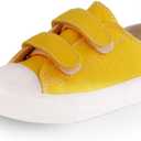 Toddler Boys and Girls Low Top Canvas Adjustable Strap Sneakers (10 Narrow Toddler)