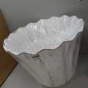 Aspen Creative 34005 Transitional Scallop Bell Shape Spider Construction Lamp Shade in White, 20" wide (10" x 20" x 15 3/4")