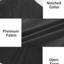 Mebius Girls Blazer Jacket with Inner Pocket Long Sleeve Notched Collar/Lapel Collar Open Front Casual Kids Blazers Suit (Black)