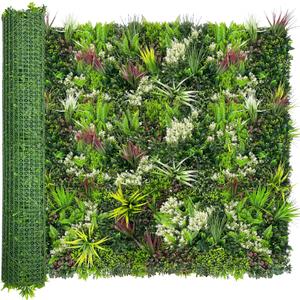 Artificial Plant Wall Panels: 60"120" UV-Anti Faux Grass Wall Backdrop Boxwood Ivy Fence Privacy Screen Fake Greenery Leaf Hedge for Outdoor,Indoor,Garden,Backyard and Home Decor