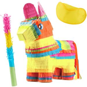 Cinco De Mayo Donkey Pinata for Kids Birthday Party for Fun Fiesta Taco Party Supplies, Luau Event Mexican Theme Decoration, Carnivals Festivals, Taco Tuesday Event