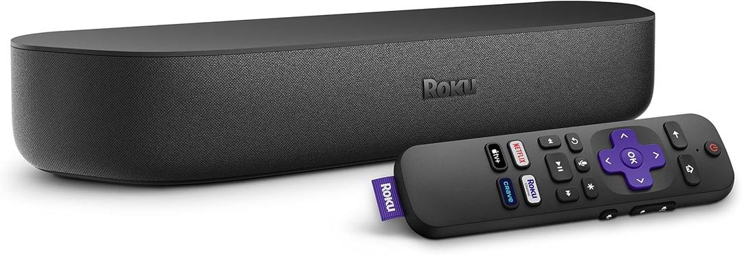 Roku Streambar (Spanish Edition) | 4K HDR Streaming Device & Premium Roku Soundbar All In One, Voice Remote, Free & Live TV, Black
