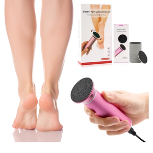 Electric Foot Callus Remover, Electric Foot Filer with 60 Pcs Replacement Sandpaper, Self-Adhesive Foot Sander with 360℃ Rotation, Aluminum Shell, Large Filing Area, and Adjustable Speed Controller