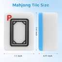 Mahjong Tile Set, 146pcs Professional Chinese Mahjong Set with Instruction Manual, Premium Mah Jongg Sets with Storage Box, 1.4" Mah Jong Tiles Easy to Grab, Game for Gathering, Party, Camping