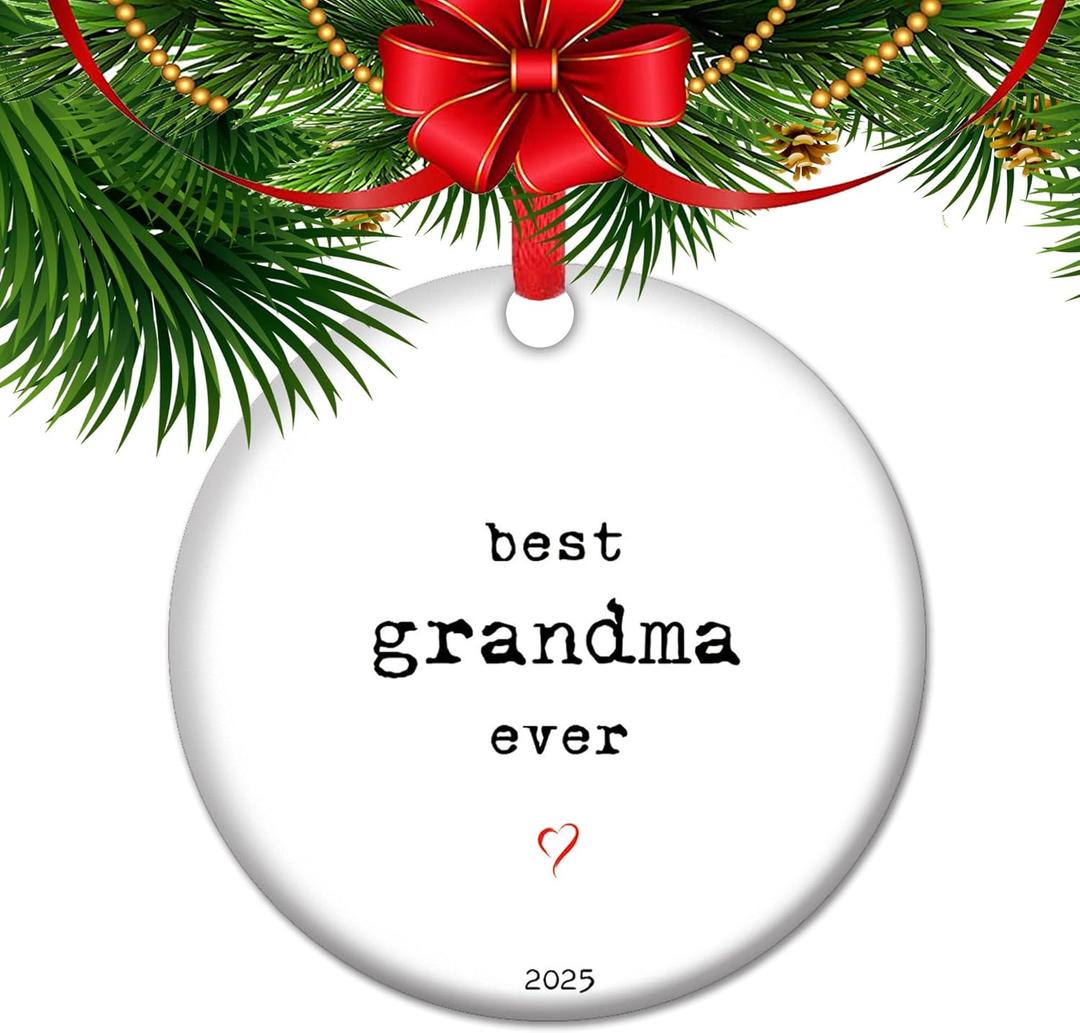 Grandma Keepsake Ornament, Gift from Grandchild, Grandmas Birthday, Grandmother Nan Gifts (V7)