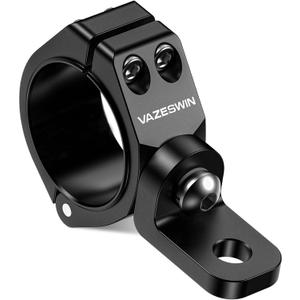 Aluminium Alloy UTV Whip Light Mount, Solid Heavy-Duty CNC Machined UTV Flag Mount, 360 Rotating Adjustable Light Bar Mounting Bracket for 1.5" / 1.75" / 1.85" / 2" / 2.1" Roll Cage (1 PC)