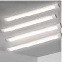 KILIPOL 3FT LED Batten Light, Ceiling Surface Mounted Slim LED Tube Lights, 30W 4000K Neutral White for Office, Shop, Garage, Home, 4 Packs