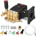 Pressure Washer Pump 1 Inch Shaft,Pressure Washer Pump 4400 psi
Power Washer Pump 4.8gpm 8-15 HP 22 Pounds Including lubricant,Compatible With Simpson Honda Dewalt Troybilt
