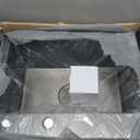 POPFLY 2016 inch Drop In Kitchen Sink, 18 Gauge Stainless Steel Overmount Single Bowl Small Prep Bar Sink, Top mount Handmade Utility Deep Sinks with 2 Holes, Brushed Nickel