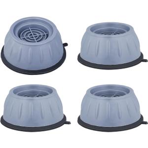 4pcs Washing Machine Foot Pads, Plastic Washer and Dryer Pedestals Noise Cancelling Anti Slip Anti Vibration Pads For Washing Machine Washing Machine Stabilizer