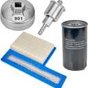 122-0836 Oil Filter 140-3116 Air Filter 149-2341-01 Fuel Filter 420-0577 122-0836 Oil Filter Wrench Fits for Cummins Onan 5500 4000 RV Generators HGJAA HGJAB HGJAC-Oil Change Kit