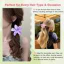 9Pcs Flower Claw Clips for Thick Hair - Hair Clips for Girls Gifts- Cute Hawaiian Flower Hair Clips for Women - Large Plumeria hair clips - Summer Beach Accessories for Women Girls