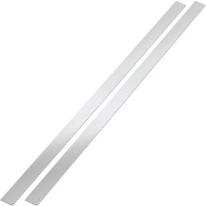 2 Pcs Stainless Steel Trim Strips 304 Brushed Stainless Steel Metal Finishing Sheet Metal Gap Strip Filler Trim for Kitchen Tools(1 x 30 Inch,Silver)