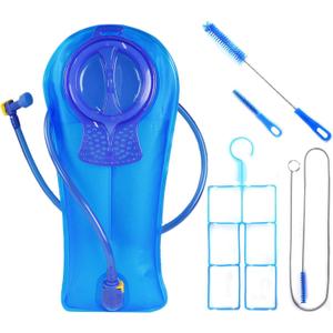 Unigear Hydration Bladder, 1.5L/2L/2.5L/3L Water Bladde Non-BPA and odorless for Backpacking, Biking, Hiking and Camping (Blue with Cleaning kit)