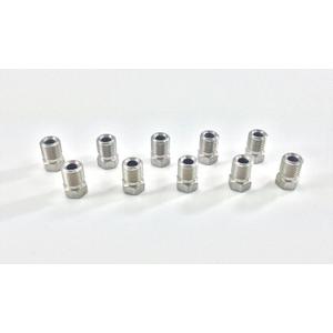 The Stop Shop Stainless Steel Metric Brake Line Invert Flare Fitting for 3/16" Tube. 10 x 1 mm (Pack of 10)