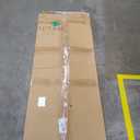 LUBEDCY Queen Size Velvet Platform Bed Frame with Upholstered Headboard, Sturdy Wooden Slats, No Springs Required, Easy to Assemble, Noiseless Sleep, Light Grey