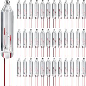 100 Pcs Christmas Mini 2.5 Volt Replacement Light Bulbs Christmas Tree Lights String Lights Replacement Bulbs for Indoor/Outdoor Christmas Lights Decor Home Xmas Tree