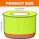 4 Pack Full Brim Mesh Hard Hat Sun Shade Reflective Strip Sun Shield Visor