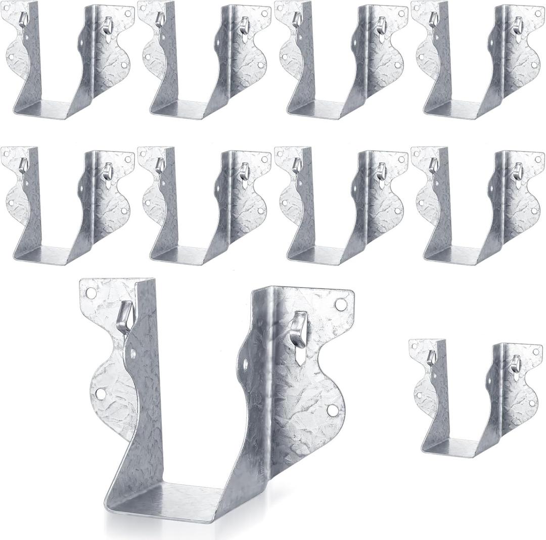 2x4 Joist Hanger 20 Gauge Galvanizing Face Mount Joist Hangers for Wood, 10 Pack