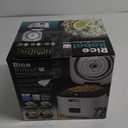 Rice Robot Personal Rice Cooker, PFAS-free, Nonstick. 1 Quart Capacity, with Stainless Steel Steamer Tray, Measuring Cups, Recipe Book with 60 Recipes, and Serving Spoon, As Seen On TV