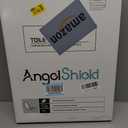 Angol Shiold Wood Toilet Seat, Zinc Alloy Hinges (Elongated, Black)