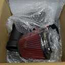 Cold Air Intake System with PC Heat Shield Compatible with 2016-2018 BMW B48 2.0T F30 F31 F32 F33 F20 430i 120i 125i F22 220i 230i, High Flow Aluminum Pipe