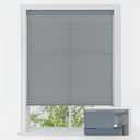 LazBlinds No Tools No Drill Cordless Cellular Shades, Light Filtering Honeycomb Shades for Home, Thermal Insulation Blinds for Windows, 44" W x 48" H, Dark Grey