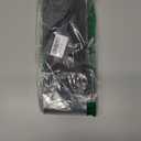 GUSLESON 3.15"8cm Mens Floral Tie and Lapel Pin Necktie Hankerchief Cufflinks Set for Men (Black)