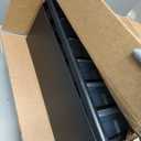 Akro-Mils 24-Drawer Plastic Drawer Storage Cabinet for Garage Organization, Bead Organizer, Building Bricks Storage, Teacher Toolbox, Makeup Organizer, 20" W x 6" D x 16" H, 10124 Black