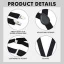 12Pcs Halloween Suspenders for Men Adjustable Suspender Elastic Y Back Style Suspenders for Men Costume Accessories