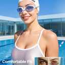 Aegend Flat Lens Swim Goggles, Anti-Fog Swimming Goggles, No Leak Anti-UV Pool Goggles for Adult Men Women Youth