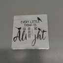 Inspirational Desk Decor Sign, Every Little Thing Is Gonna Be Alright,Wooden Sign With Metal Stand, Three Little Birds Sign Gifts, For Home Office Desk Decor,Uplifting Gifts For Family Coworker, A16