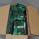 Zhanmai 100 Pcs 4.7 x 2.4 x 3.9 Inch Mini Gift Bags Bulk with Tissue Paper Small Kraft Paper Bag with Handle Gift Tag for Birthday Party, Wedding, Graduation, Mother's Day, Father's Day(Dark Green)